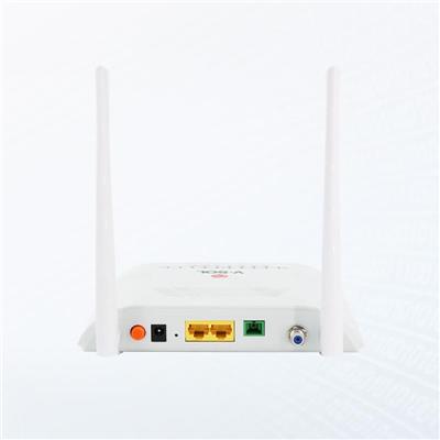 ONU XPON VSOL V2802GWT 1GE+1FE+WIFI+CATV BRIDGE/ROUTER 300MBPS 2 ANTENAS