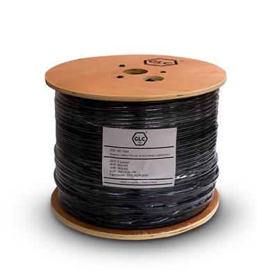 FIBRA DR0P GLC FIGURA 8 - 1 CORE SM FLAT ACERO 1KM - GLC-DR0P-1-FLAT-AC