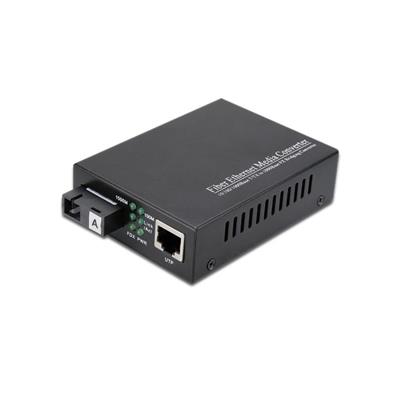 MEDIA CONVERTER ETU-LINK GIGA SINGLE FIBER SM 1310/1550NM 20KM SC/UPC 12V 1A EM-1100-BS20A