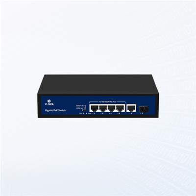 SWITCH POE+ VSOL V1104-G-S-P 4*GE POE+1*GE UPLINK+1*SFP UPLINK