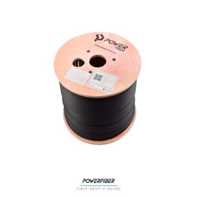 FIBRA DR0P POWERFIBER 2 CORE SM FLAT KEVLAR 1KM