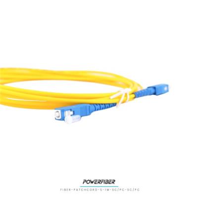 PATCHCORD FO POWERFIBER SC/PC TO SC/PC 1MT SIMPLEX MONOMODO